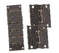 TOPBATHY Charnières Anciennes pour Boîte en Bois 26x23 Mm, Acier Inoxydable Noir, Résistance Exceptionnelle, Durabilité, Pack de 10, pour Meubles et Coffrets Présents