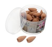 TOPBATHY Cônes de Parfum à Reflux en Bois de Santal pour Purification de L'air et Relaxation, Design Élégant, 40 Pièces pour Salon et Détente