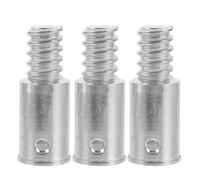 TOPBATHY Connecteurs Métalliques Filetés pour Balai 3 Pièces Adaptateurs pour Perches Télescopiques Et Droites Embouts De Manche Compatibles pour Brosses Outils De Nettoyage