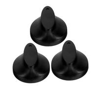 TOPBATHY Contacteur de Porte, Lot de 3 Boutons Rotatifs de Minuterie en Plastique Noir, Contrôle Précis, Remplacement pour Four et Cuiseur à Riz, Caféteria, Hôtel