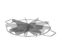 TOPBATHY Coupe-gâteau en Acier Inoxydable Rond, 2 Poignées, 9 Parts | Guide de Découpe Régulière, Usage la Cuisine et Mariage, pour Fruits et Tarte, Argenté, 35x26,5cm
