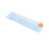 TOPBATHY Coupe-papier A4 Manuel en Plastique Bleu Fonction Mesure Règle et Découpe Droite pour Bureau et Scrapbooking