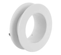 TOPBATHY Enrouleur de Câble Automatique Blanc en Plastique pour Rail de Rideau Électrique Mural, Installation Facile Solution Anti-enchevêtrement pour Usage Résidentiel