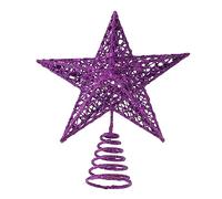 TOPBATHY Étoiles Sommet du Sapin De Noël d'arbre d'halloween Haut De Forme d'arbre D'étoile De Noël D'e Étoile Ornement De Sapin De Creux Violet,Mauve Le Fer