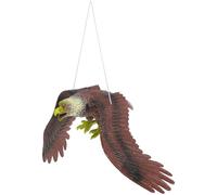 TOPBATHY Grande décoration Aigle en PVC, Effet réaliste, Rotatif avec Vent, pour Jardin et extérieur, Ornement Suspendu Anti-Oiseaux
