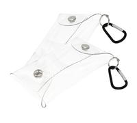 TOPBATHY Lot de 2 Paquet Transparents Pratiques pour Rangement Extérieur, Pochettes Compactes Multifonctions en Plastique, Accessoires de Stockage pour Petits Objets et Monnaie,
