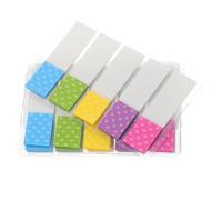 TOPBATHY Lot de 6 Paquets de Languettes Adhésives en Pet Transparentes, Onglets Index Autocollants Pratiques et Colorés pour Bureau et Étude