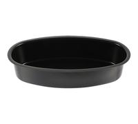 TOPBATHY Moule à Fromage Ovale en Acier au Carbone, Antiadhésif | Démoulage Facile, Surface Lisse et Conduction Thermique, Cuisson la Cuisine, Noir, pour Pizza et Noix