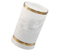 TOPBATHY Organisateur De Baguettes Et Porte-ustensiles En Céramique Gris Marbré, Décor De Comptoir, Rangement Pour Couverts Cuisine, Seau à Couverts Design, Usage Domestique Et Restauration
