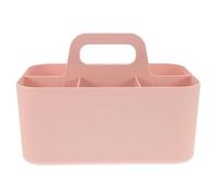TOPBATHY Organisateur de Bureau Plastique Robuste avec Poignée Boîte de Rangement Divisée Multifonctionnelle pour Maquillage Papeterie et Fournitures Panier Transportable pour Bureau