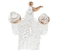 TOPBATHY Ornement Miniature D'église en Cristal, Cathédrale Décorative | Décoration de Bureau Raffinée, pour Étagères et Intérieur, Idée Présent de Fête