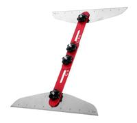 TOPBATHY Outil de Mesure de Marches D'escalier Pliable Multifonction Rouge