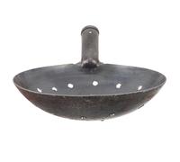 TOPBATHY Pelle à Tamis en Fer pour Nettoyage de Boues avec Trous de 1cm, Outil Multifonction pour L'entretien des Canaux Jardin