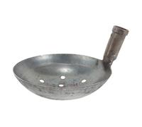 TOPBATHY Pelle à Tamis en Fer Traditionnelle Manche Vertical pour Nettoyage des Débris de Construction et Boue, Grosse Capacité pour Chantier et Maçonnerie
