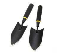 TOPBATHY Pelle de Jardin Réduit la Fatigue Main en Acier Manganèse Épais, Petite Bêche à Main Noire Bord Fin, Outil pour Jardinage et Plantation à Domicile