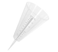 TOPBATHY Pluviomètre à Double Échelle Conique en Pp pour Pelouse | Lecture Claire des Graduations, Mesure des Pluies et Arrosage Contrôlé, Usage Climatologie et Statistiques Météo