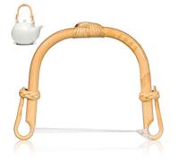 TOPBATHY Poignée De Théière En Bambou Poignée De Remplacement Anti-Brûlure Pour Bouilloire À Thé Accessoire Cuisine 13.50 X 9.50 X 1.50 cm 1 Pièce