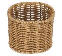 TOPBATHY Porte-baguettes Cuisine en Rotin Plastique Marron Ventilation et Séchage Rapide, Organisateur Ovale Élégant pour Comptoir Cuisine et Station Café