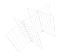 TOPBATHY Séparateurs de Congélateur pour L'organisation en Fer Structure Fine à 6 Grilles, Séparateurs de Bacs de Réfrigérateur Polyvalents et Faciles D'entretien, Organiseur de Rangement