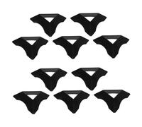 TOPBATHY Socle pour Présentoir Cube Trépied en Plastique Noir, Lot de 10
