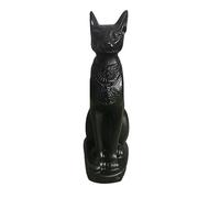 TOPBATHY Statuette de Chat bastet de déesse égyptienne Antique en résine - Décoration de Chat Feng Shui - pour la Richesse et la Fortune