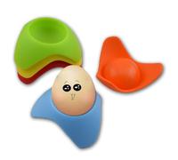 TOPBATHY Support Œufs Silicone Lot De 6 Porte-Coquetiers Résistants Haute Température Mini Format 2.76X2.76X1.38In Non Toxique Pour Petit-Déjeuner Cuisine Brunch