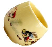 TOPBATHY Tasse de Dégustation de Thé Jaune Chinois en Céramique Rétro | Compacte et Portable, Facile à Ranger, pour Thé Oolong et Service au Restaurant, Entre Amis Famille