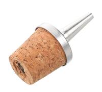 TOPBATHY Verseur de Bouteille Bec en Métal et Bois avec Bouchon Liège, Dessus de Remplacement Facile à Verser et Mélanger Les Boissons pour Bar à Domicile