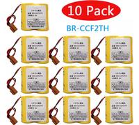 Topchances 10 pièces BR-CCF2TH batterie avec prise 6V 5000 mAh PLC accu pour FANUC A98l-0001-0902