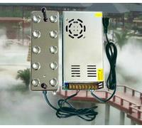 Topchances Fogger machine à fumée à ultrasons, machine à fumée Fogger humidificateur avec transformateur pour plante de jardin Fower Lawn Water Fountain Pond (10 trous)