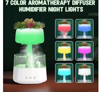 Topchances Nuages de pluie humidificateur, diffuseur d'huiles essentielles, diffuseur d'arômes de gouttes d'eau pour chambre à coucher, cadeau de Noël pour adultes et enfants