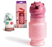 Topcloud Urinoir Rétractable, 600ml Homme Femme Portable Toilette Mobile Pot Pipi Bouteille d'Urine, Urinoir d'Urgence Réutilisable pour Camping Voiture Voyage Embouteillage et File d'Attente