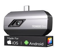 TOPDON TC002C Duo Camera Thermique pour Android iPhone, 512x384 Résolution | -20℃ à 550°C Plage de Température, 25Hz, 40mK, Camera Infrarouge Bâtiment avec USB-C pour Smartphone/Tablet/Windows/iPad/iOS