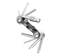 Topeak Mini 9 Outil Multifonction-Argent, 92 g Mixte | Topeak Mini outil pliant avec pochette en néoprène et passant de ceinture