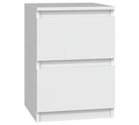 Topeshop M2 BIEL Table de nuit et table de chevet Table de nuit / chevet 2 tiroir(s) Blanc