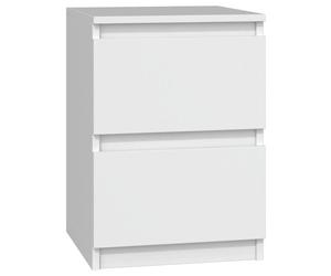 Topeshop M2 BIEL Table de nuit et table de chevet Table de nuit / chevet 2 tiroir(s) Blanc
