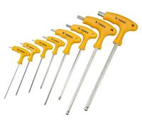 Topex 35d967 Lot de 8 clés Allen hexagonales avec manche en T, sous blister