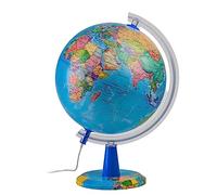 TOPGLOBE Globe Lumineux 20cm - Carte en Anglais - Globe Politique Moderne - Décoration Éducative, Géographique