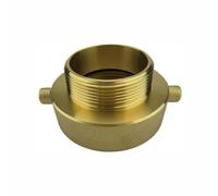 TopHomer Adaptateur de tuyau hydraulique en laiton (2-1/2" NH x 2" NPT) | Robinet d'extinction pratique, pour connecter des tuyaux d'extincteur, des conduites d'eau de jardin