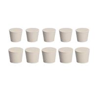 TopHomer Lot de 10 bouchons en caoutchouc plein, 6#/7#, bouchons en caoutchouc de laboratoire, bouchons d'étanchéité pour réservoir d'eau, bouchons de réservoir d'eau, bouchons coniques, bouchon de