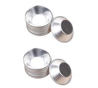 TopHomer Lot de 20 moules à gâteaux à œufs, mini moules à muffins, moules à cupcake, outils de cuisine en aluminium, accessoires pour gâteaux, puddings, quiches, mini gâteaux et chocolat
