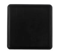 TopHomer Plateau de Pot de Fleurs Carré Noir en Plastique avec Sauce pour Plantes Succulentes - Plateau de Goutte pour Terrasse, Jardin, Véranda (35mm/9cm)