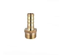 TopHomer Raccord de tuyau BSP en laiton 12 mm cannelé x G1/2 mâle, raccord de tuyau cannelé mâle BSP fileté, coupleur en cuivre adaptateur