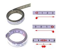 TopHomer Règles métriques, Bandes de Piste Auto-adhésives, pour scie à Onglet, Mètre à Ruban, Règle d'échelle, de Gauche à Droite, 0-3 M, Blanc, 1PC