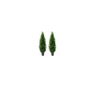 Topiaire Artificiel Cèdre 2PCS Fausse Plante Intérieur Extérieur 152,4 cm