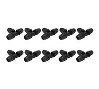 Topiky 10pcs 8/11 Barbed Tee Lock Pipe Connector, Garden Drip Irrigation | Adaptateur en T Push-Fit, raccord de tuyau ABS, connecteur à 3 voies pour tube 8/11, arrosage de serre