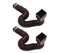 Topiky 2 Pack Gouttière Descente d'eau Extensions, Tuyau Souple Flexible | Rallonge de tuyau de descente extensible avec ABS anticorrosion, pour le transfert d\'eau de pluie