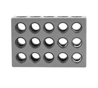 Topiky 2 Pièces 25x50x75mm 23 Trous Bride de Serrage Parallèle pour | Hexaèdre en acier trempé, précision de 0,0001, inspection de la configuration, fixation de machine-outil