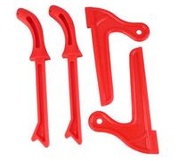 Topiky 4Pcs Bâtons Poussoirs pour Scie de Table Outils de Sécurité pour | Conception de poignée ergonomique, prévention du rebond, ensemble d\'accessoires de dégauchisseuse, plastique orange