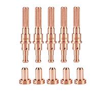 Topiky 5pcs 9-8215 Électrode et 5pcs 9-8210 Buses pour Thermal Dynamics | Kit de consommables pour torche à , 10 pièces, avec électrode et buse en cuivre, pour torche de coupe Thermal Dynamics
